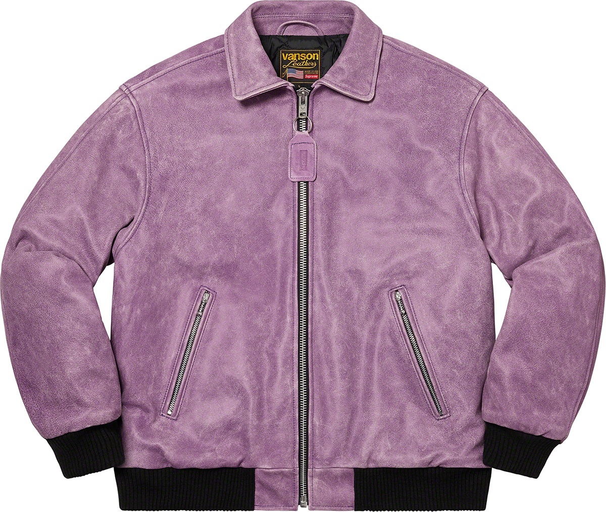 Supreme®/Vanson Leathers® Worn Leather Jacket view 12